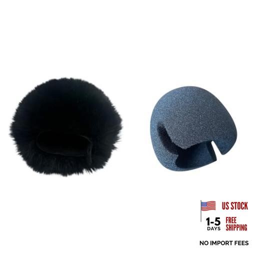 Dead Cat Pop Filter Fit For ZOOM H4essential Handy Portalble Black and Foam