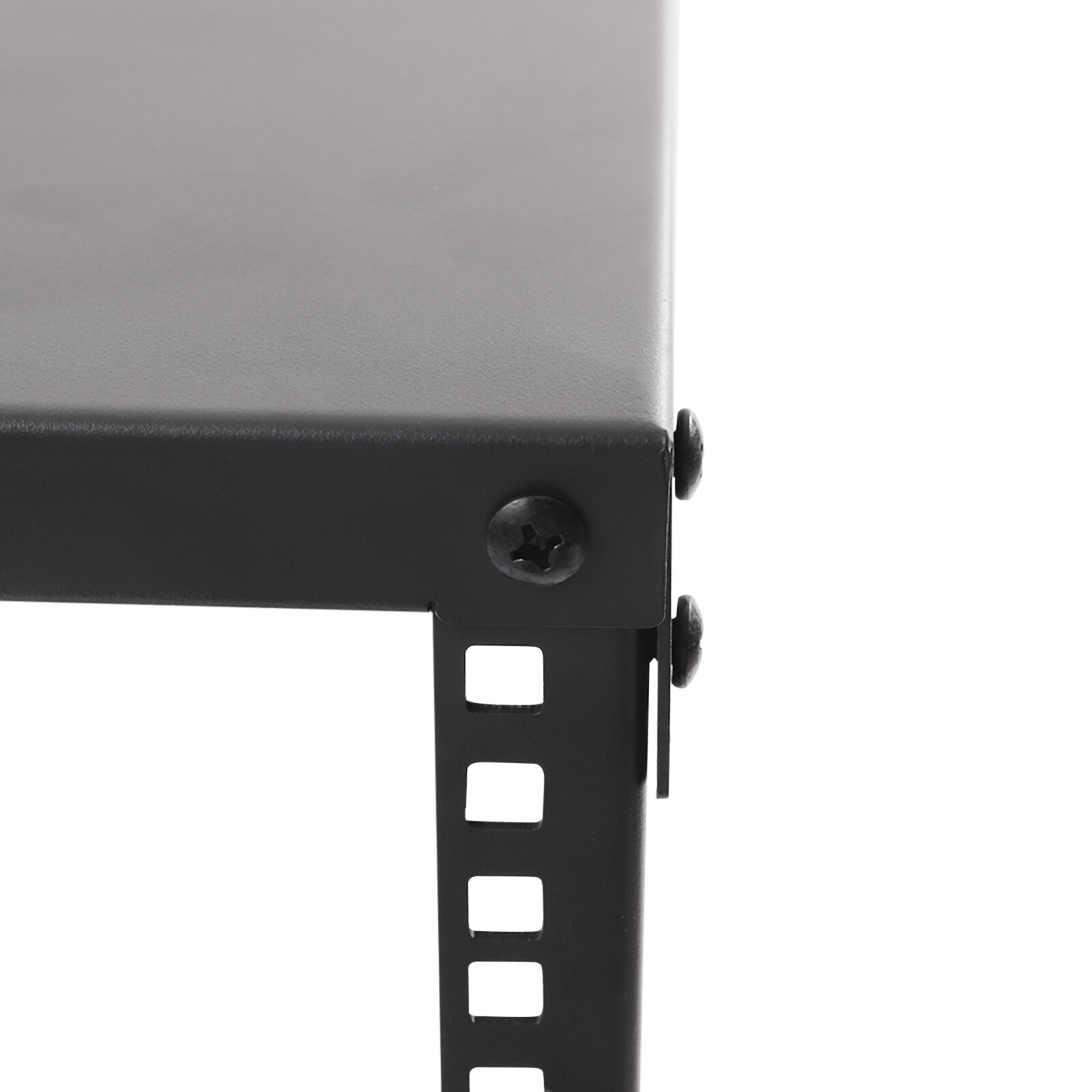 18.5" 4 Post Open Frame Network Server Rack 18U Adjustable Partition 0-31.5''