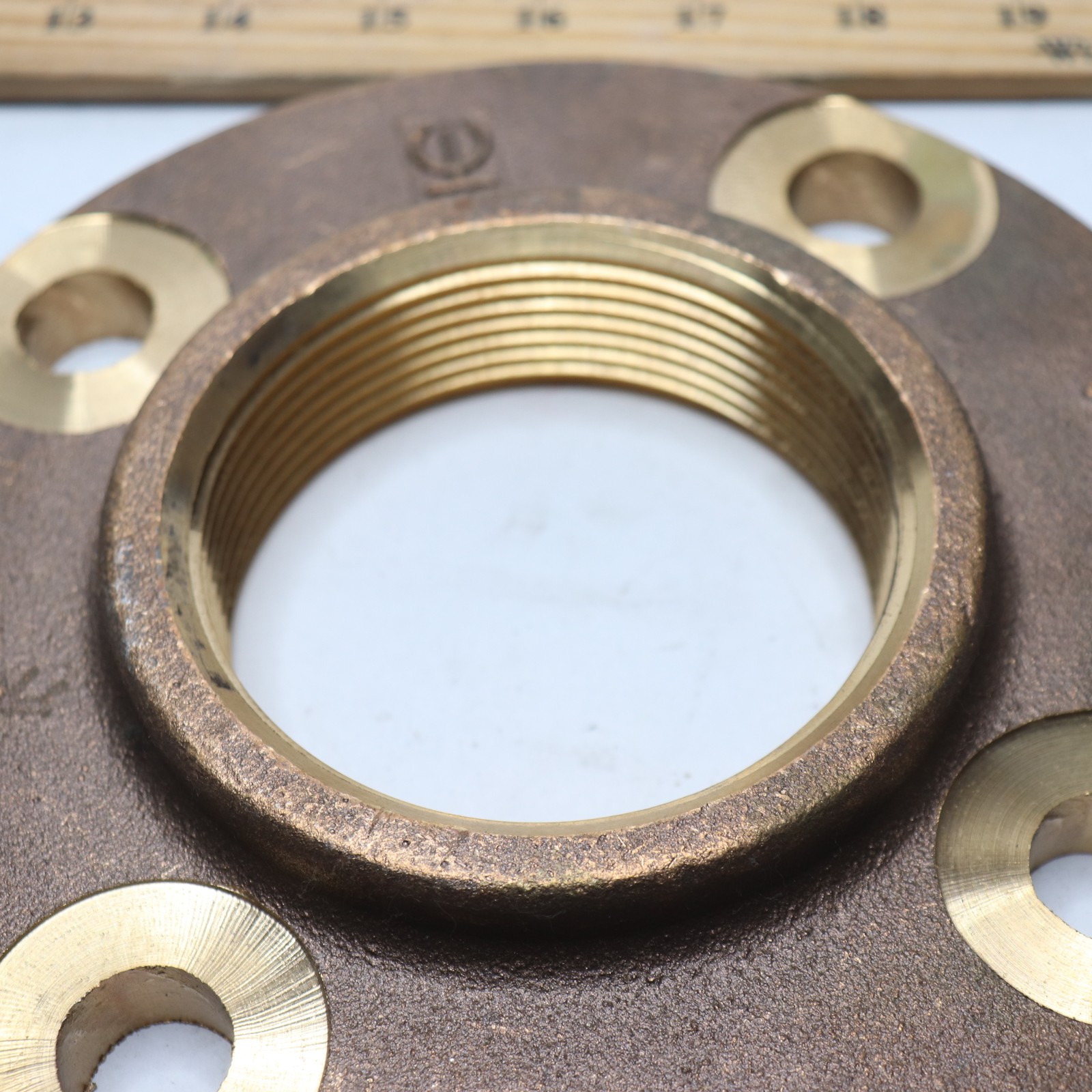TM Brand Threaded Flange Bronze 150 lb. 3" LF68630