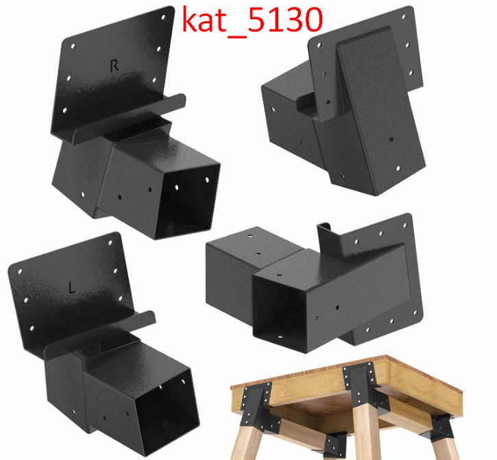 Heavy Duty Deer Stand Brackets, 4x4 Compound Angle Bracket,Powder Coated (4Pack)