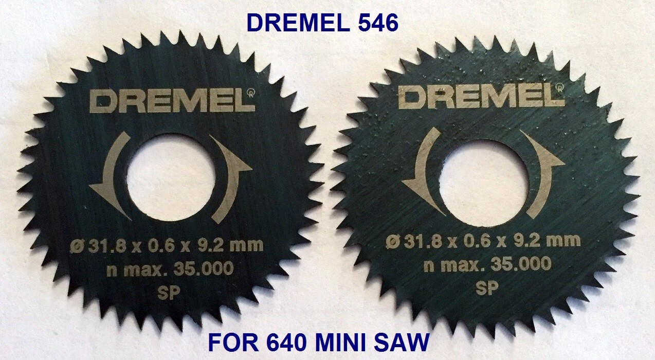 Dremel Authentic 2 PC 546 01 Rip and Crosscut Saw Blade For 670 Mini Saw