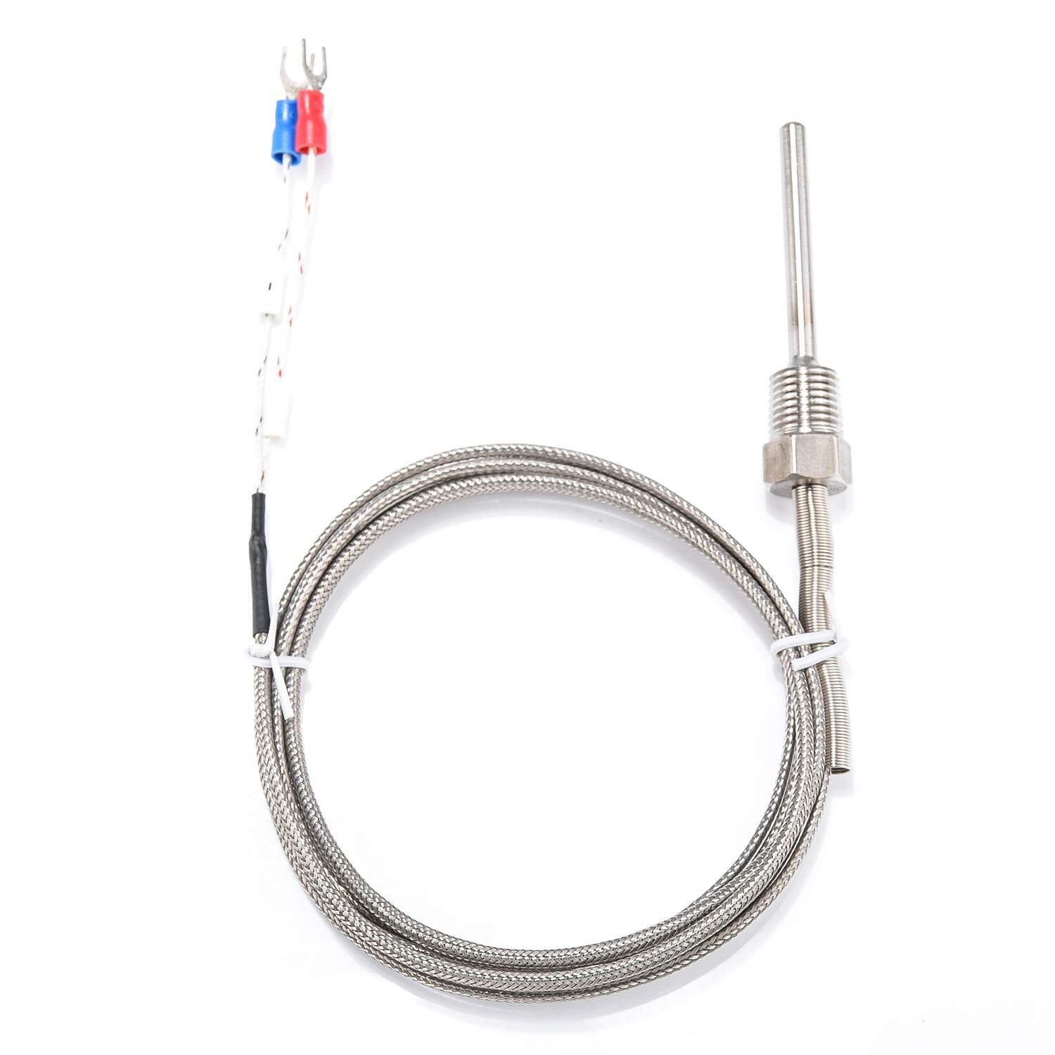 Waterproof K Grounded Thermocouple - Jaybva Temperature Sensor Probe for PID ...