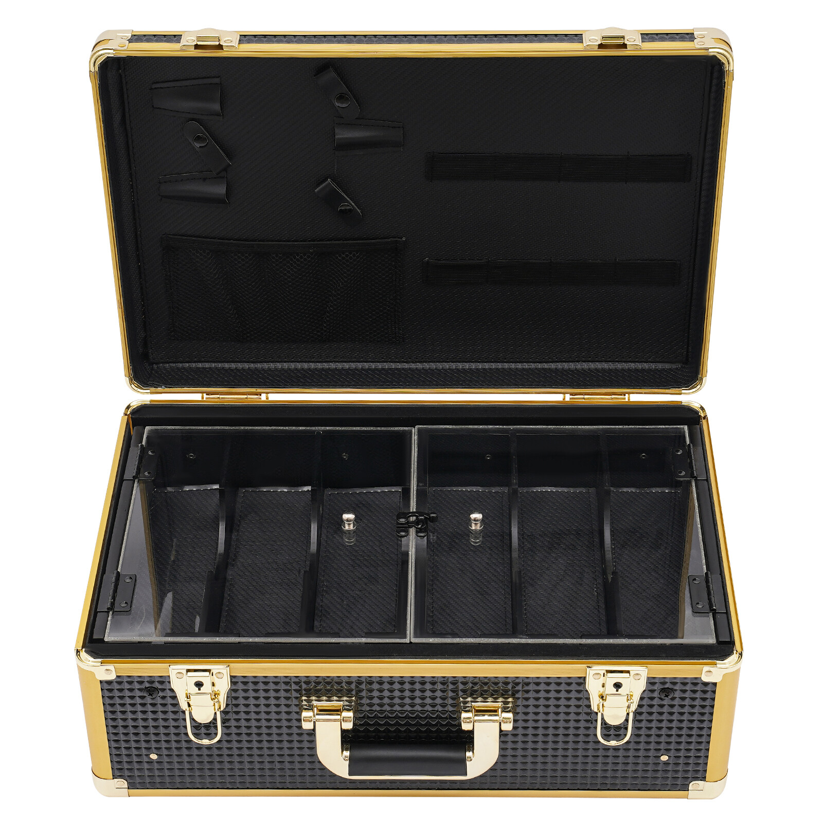Barber Tool Box Case Organizer Storage Barber Carrying Case with Locks & Keys