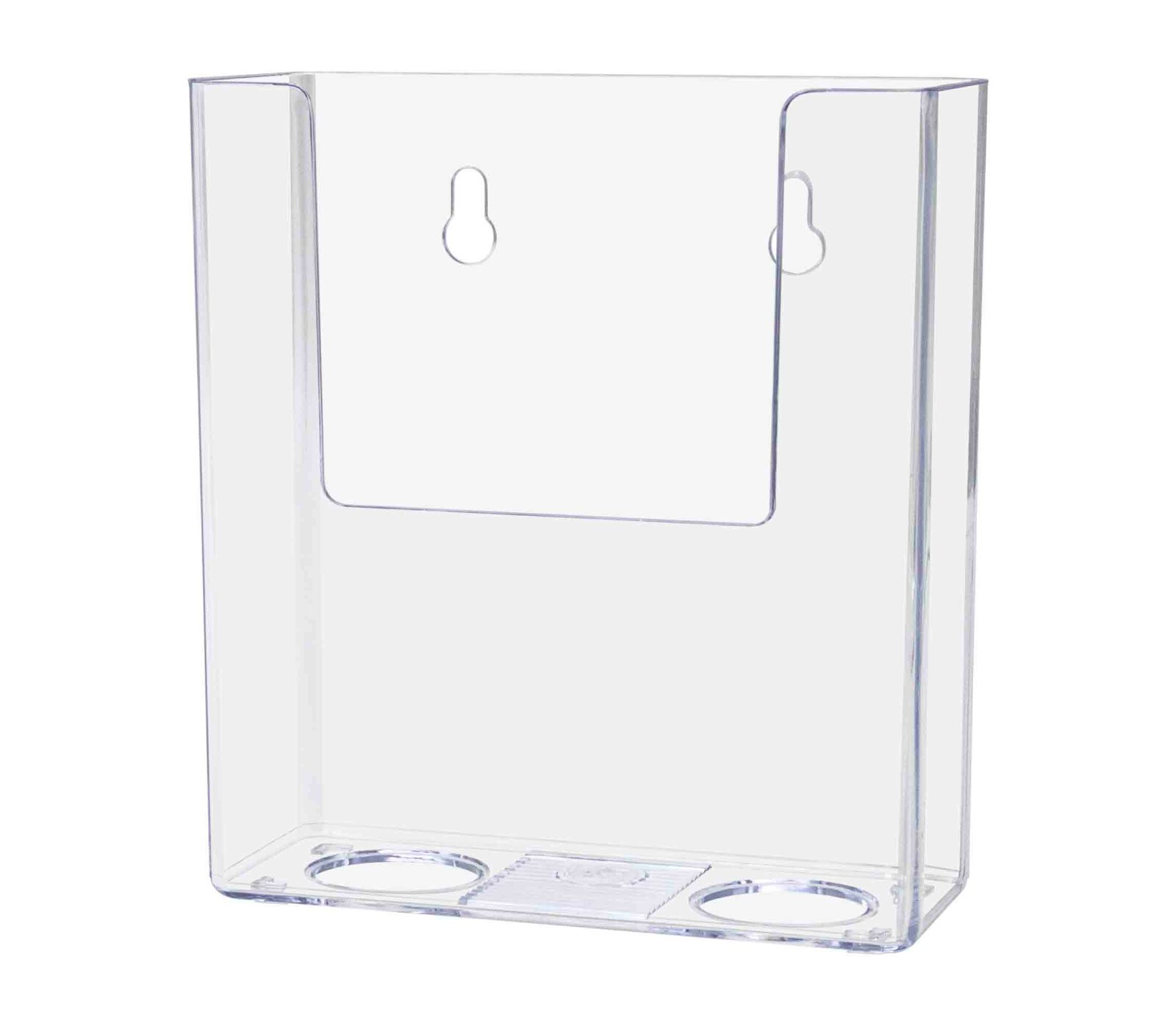4"W Trifold Brochure Holder Countertop or Wall Mount Display 6 Pack