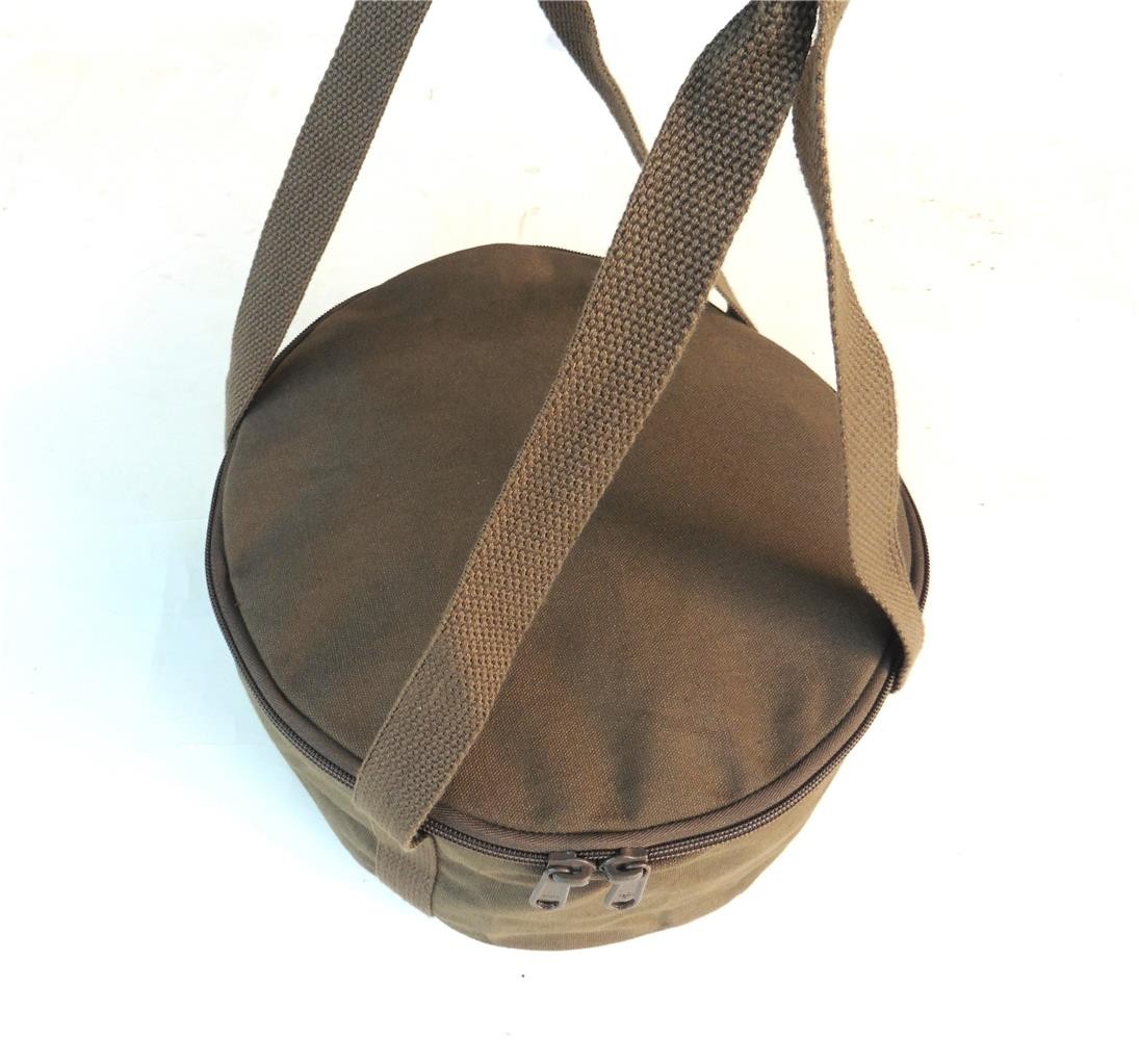 Huss 5.9L 2 Quart Canvas Camp Oven Carry Bag | Heavy Duty 22oz | Olive | HBC005
