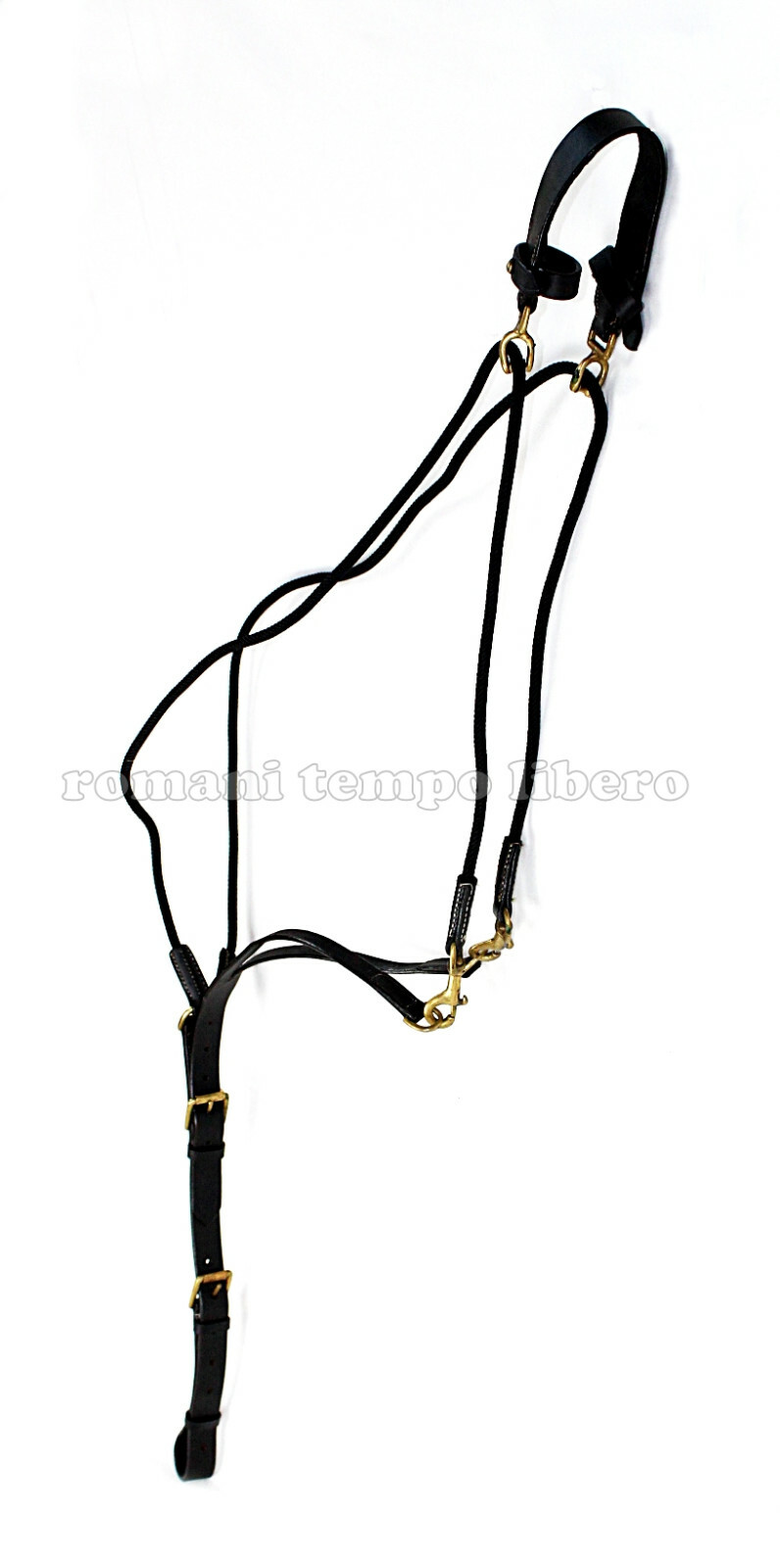 Leather Gogue with Brass Buckles