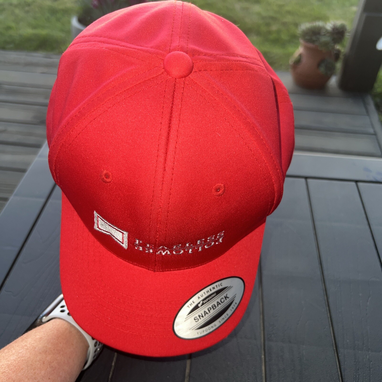 Fearless Follower w Silver Red Logo Youth Hat Cap Hook Loop Polyester EUC