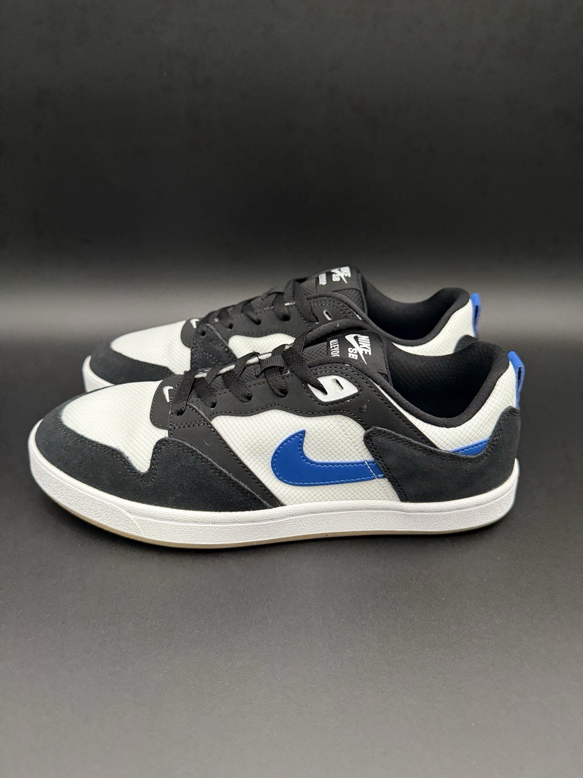 Nike SB Alleyoop White Team Royal Blue Black Mens Skate Sneakers CJ0882-104