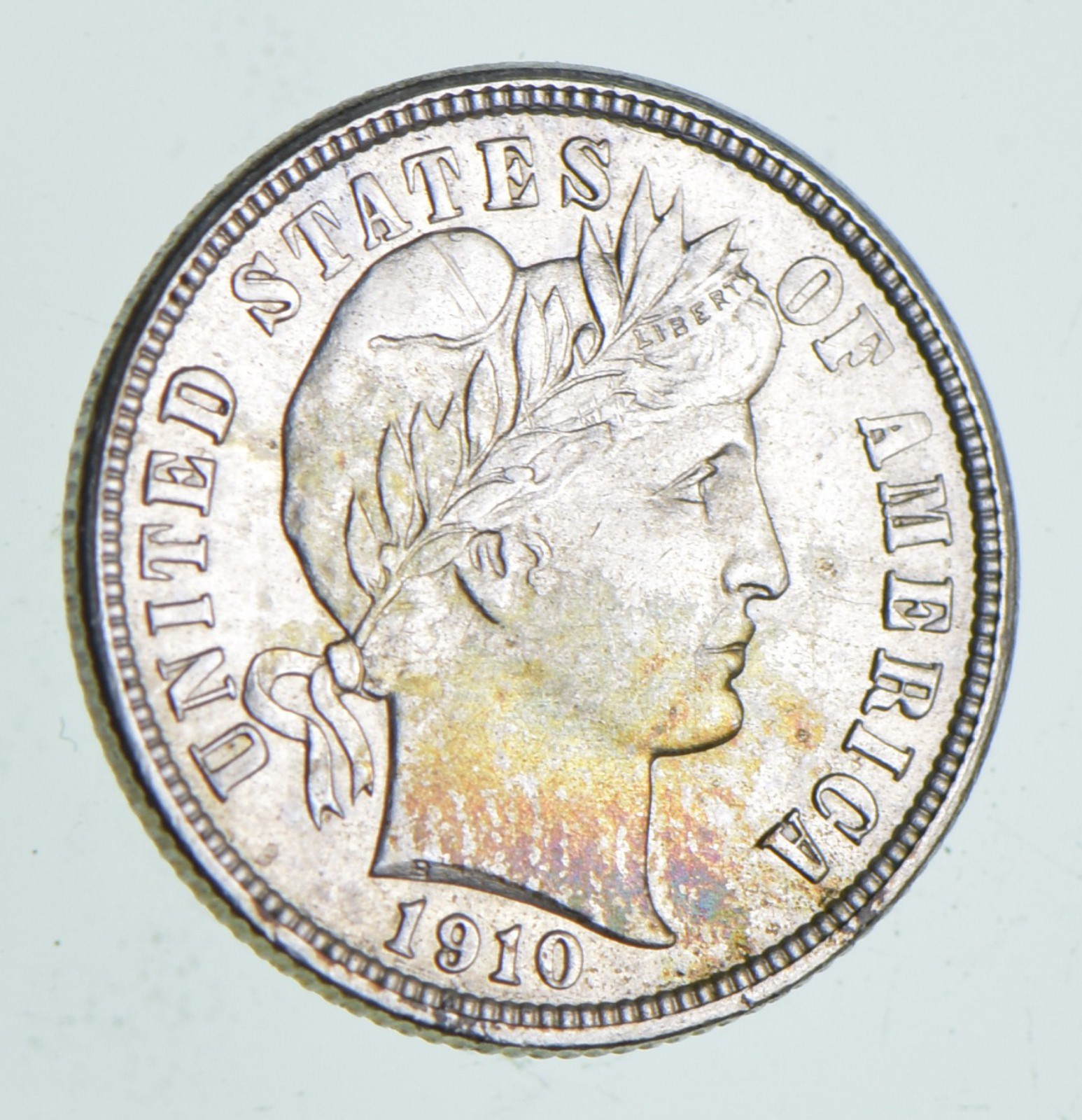 1910 Barber Dime *7122
