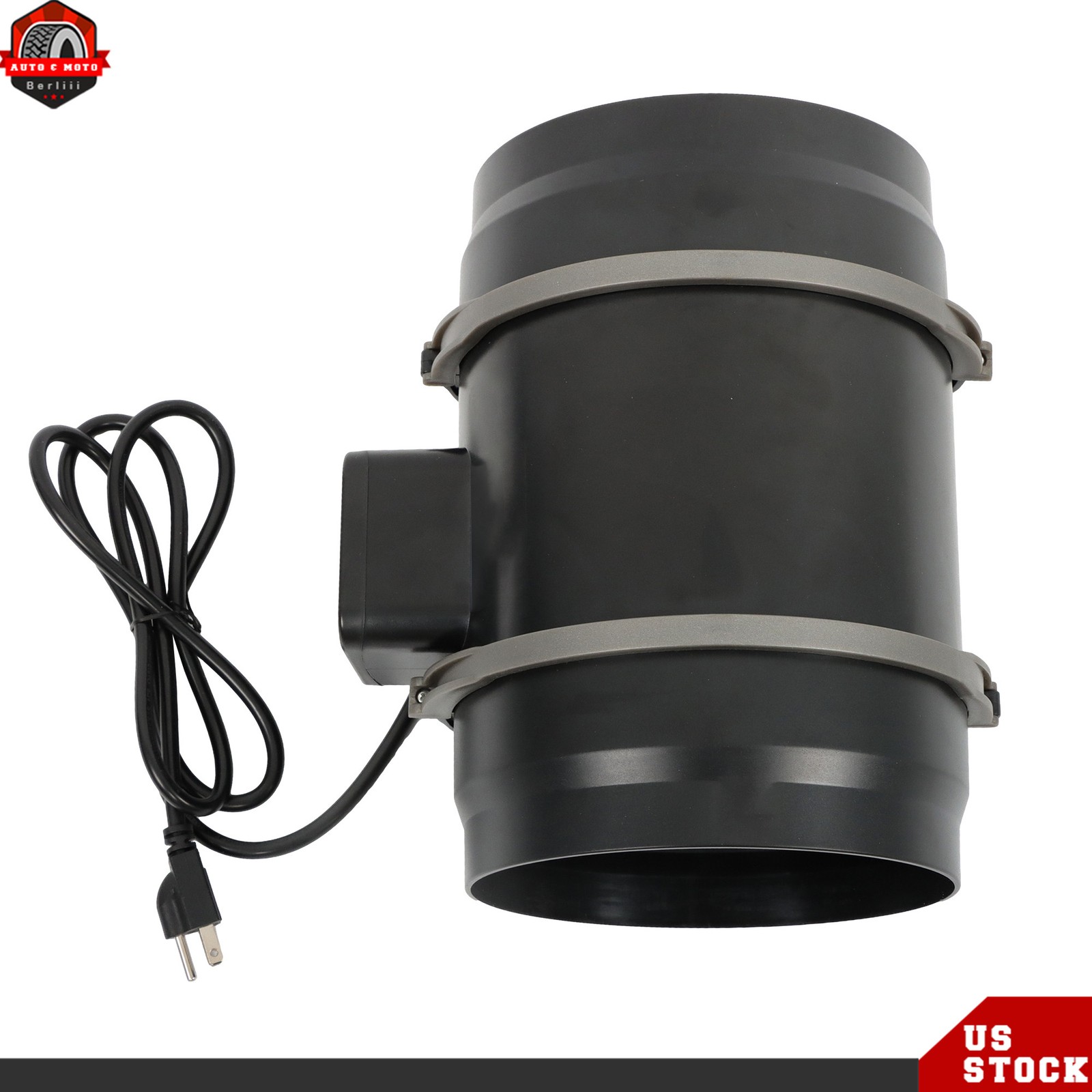 Inline Duct Fan, 8-Inch 807 CFM & Temperature Humidity Controller EC-Motor