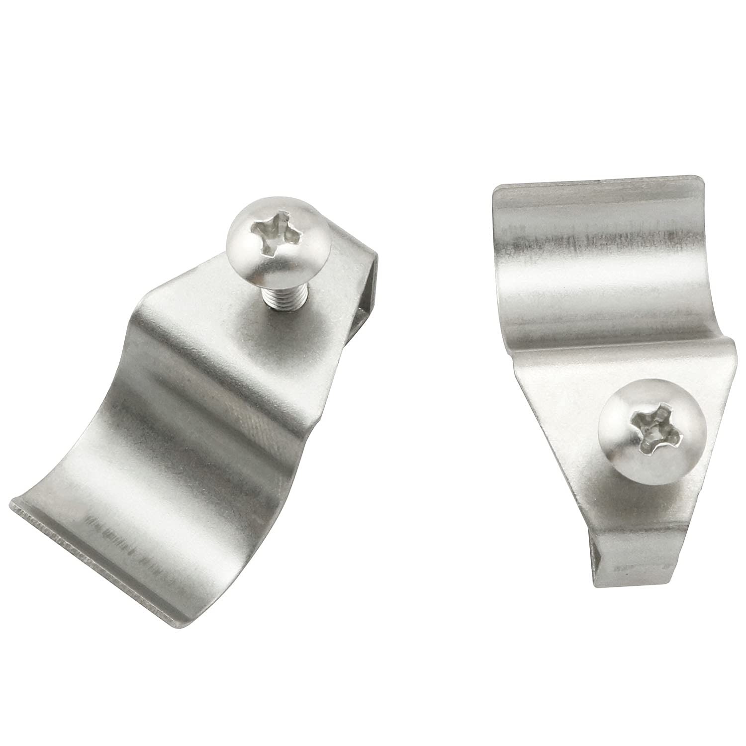 TAODAN 4PCS Vinyl Siding Clips Hooks No-Hole Needed Silver
