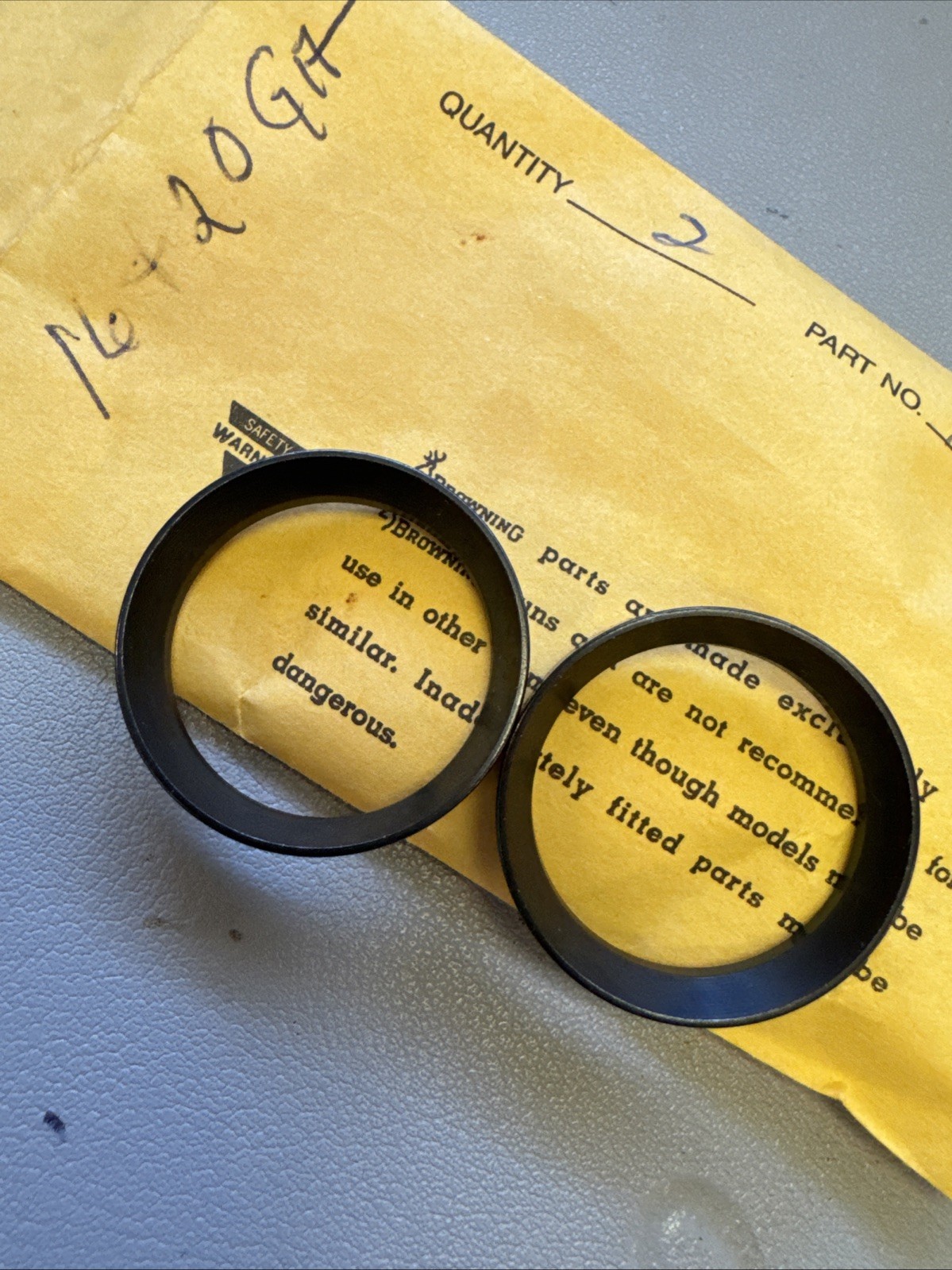 BROWNING SHOTGUN  Friction Rings # 11207   ( 2 ) Brand New Nos ( 16-20 Ga )