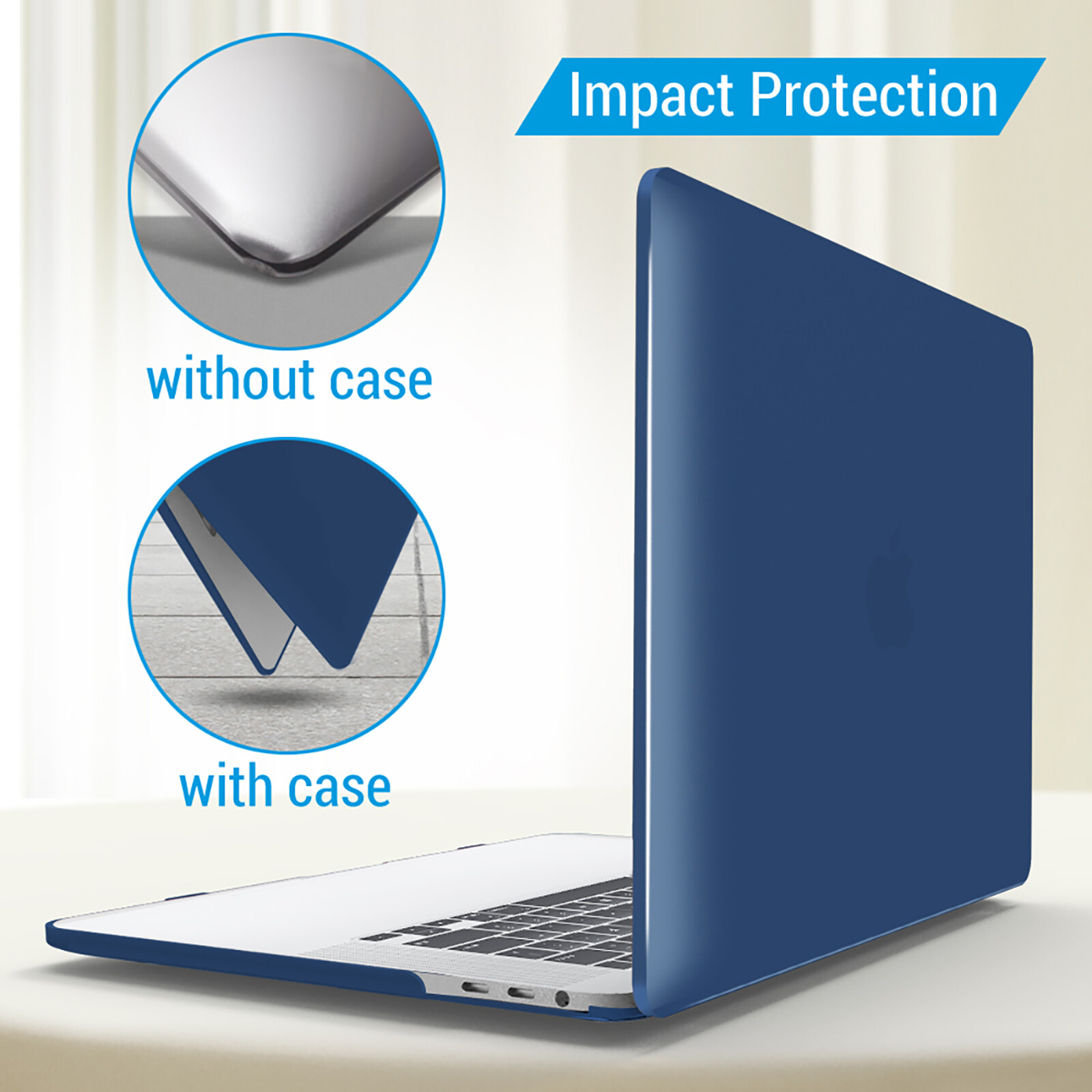 IBENZER Case for MacBook Pro 13 15 inch w/ Keyboard Cover + Screen Protector