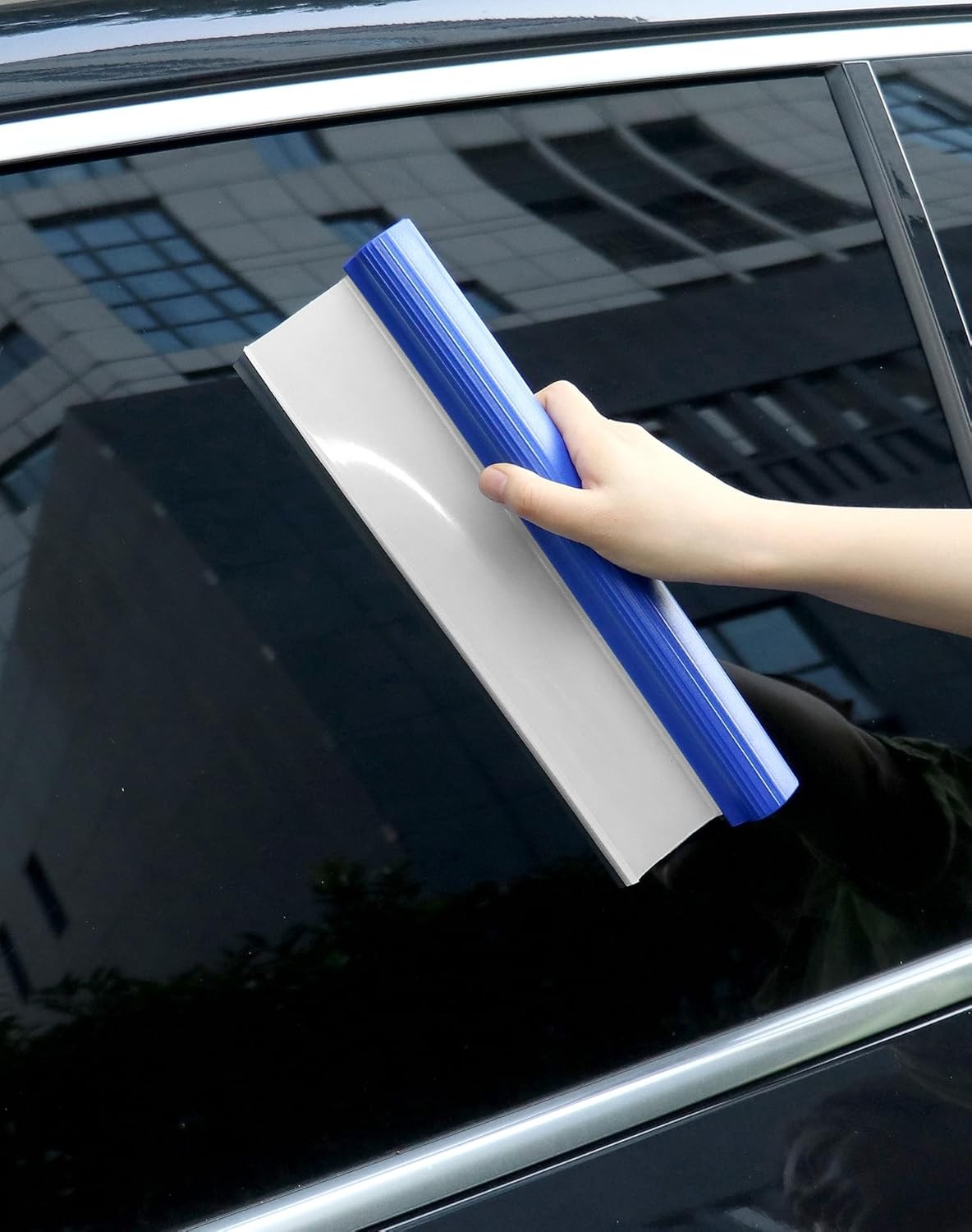 Car Squeegee,2Pack 12inch Flexible Car WaterScraperTool Silicone WindowSqueegee