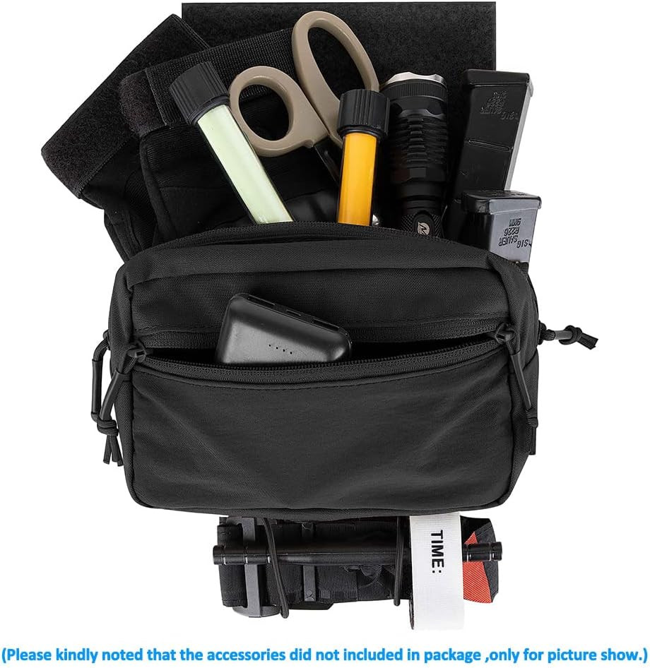Tactical Drop Pouch Sub Abdominal Carrying Kit Bag Fanny Pack with Hook