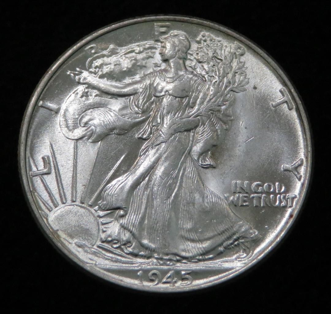 1945 Walking Liberty Half Dollar * Beautiful * 6508