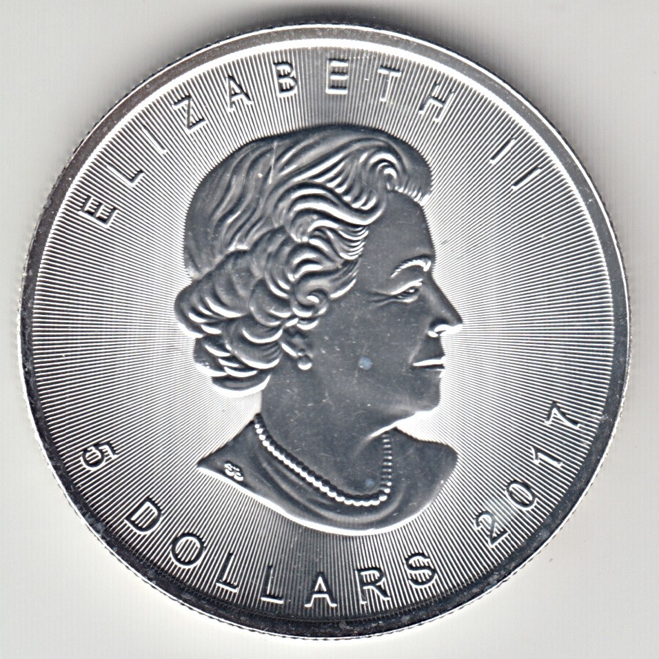 ***🍁🍁2017 $5 Canada 1 oz silver maple leaf 🍁🍁.9999 SILVER ***🍁🍁