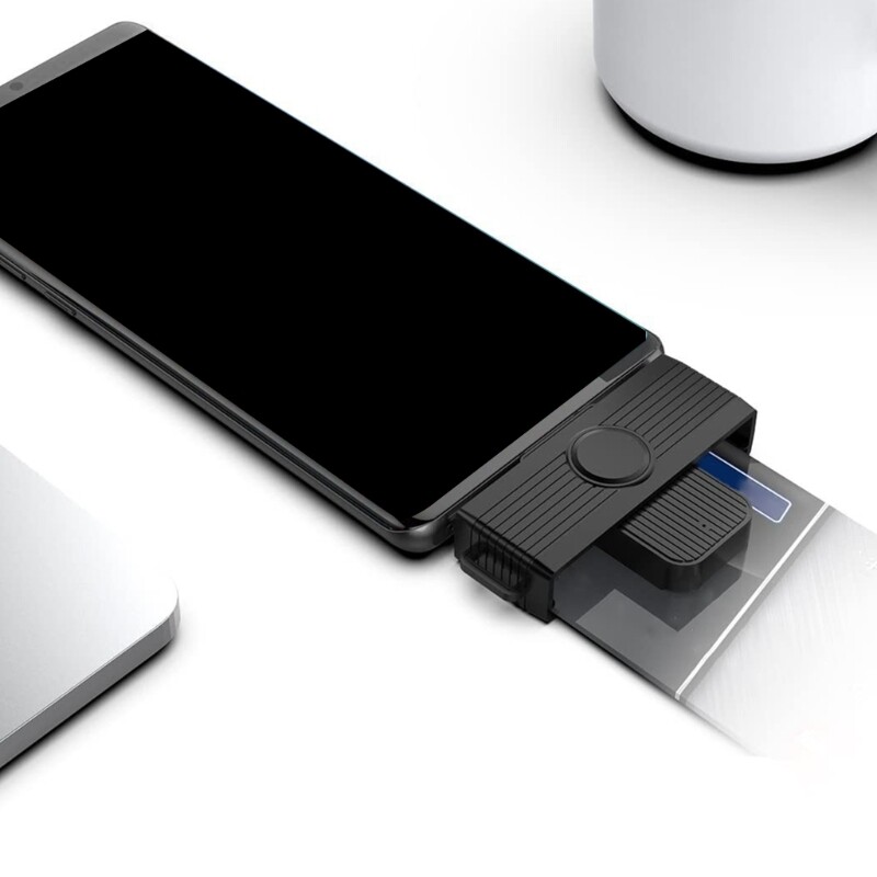 Portable CAC Reader Type C Foldable CAC Card Reader Portable USB C Card Reader