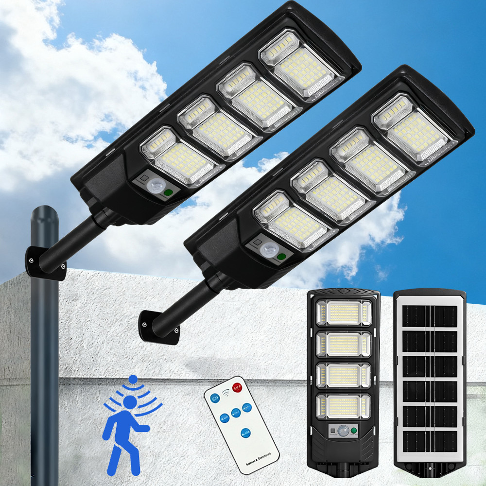 Commercial 1000000LM LED Outdoor Dusk to Dawn Solar Street Light Road Area Lamp