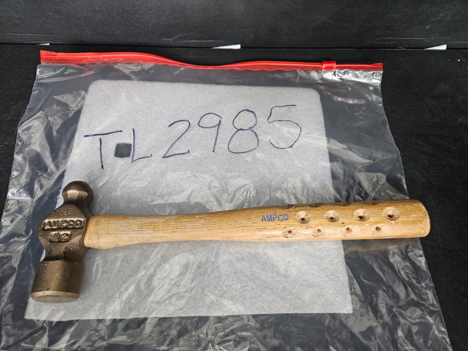 AMPCO #H2 FM ALBR NON-SPARKING BALL PEEN HAMMER W/WOOD HANDLE (TL2985)