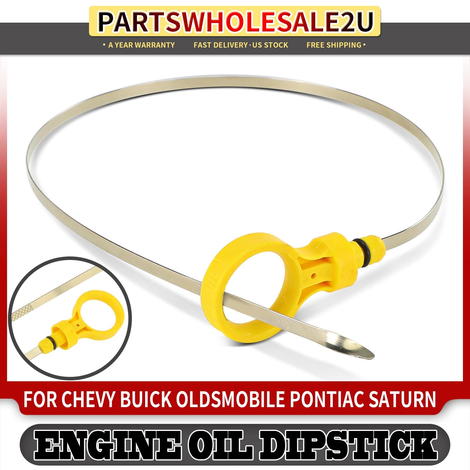 New Engine Oil Dipstick for Chevrolet Malibu 1997-2006 Buick Olds Pontiac Saturn