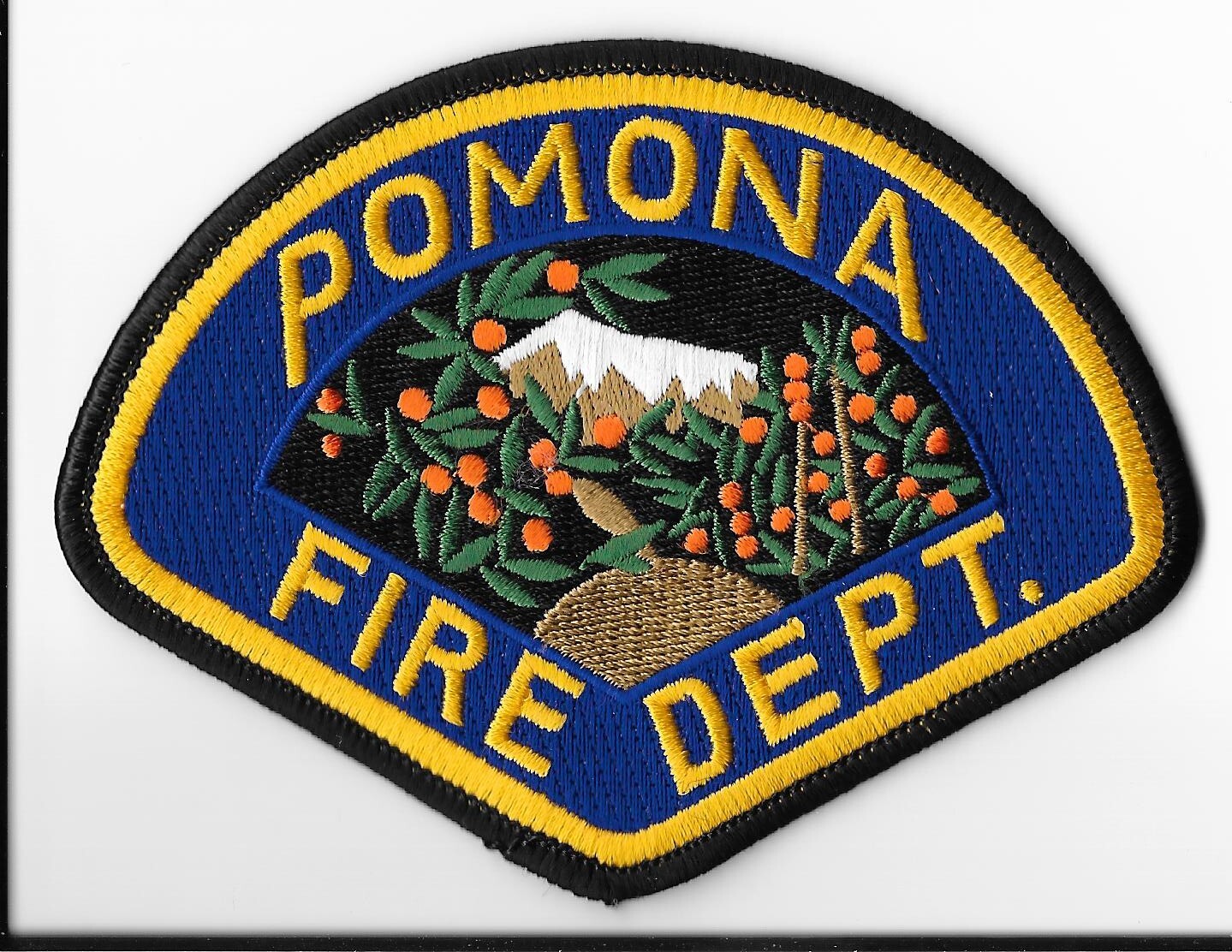 Pomona Fire Department, California Shoulder Patch V1