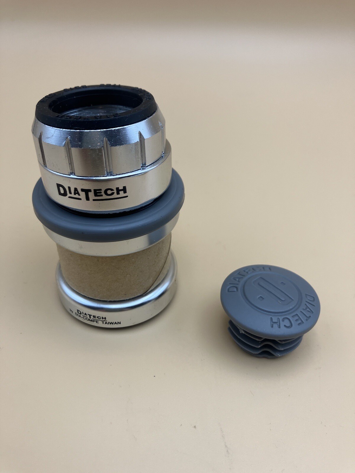 Dia Tech 1 1/8" Threaded Headset Silver Dia-Compe NOS