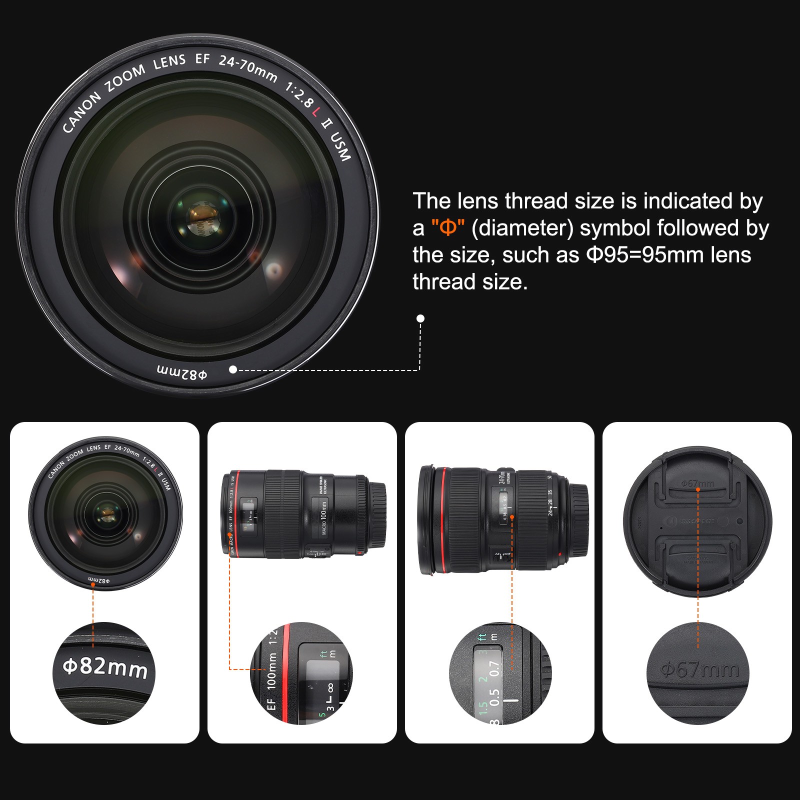 ND2-400 Lens Filter Variable Neutral Density Lens Filter 49mm 2 Pcs