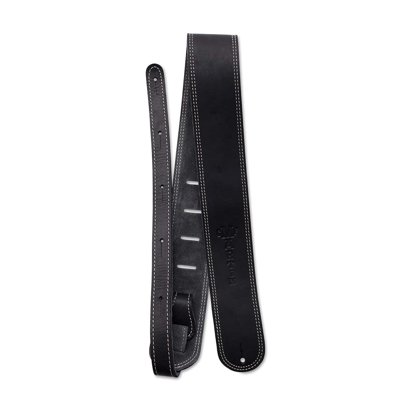 Martin Ball Glove Leather Guitar Strap – Black