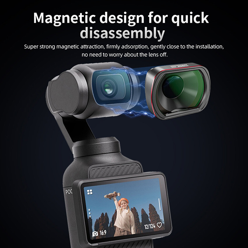 Macro Lens HD Magnification X10 Glass Filter Accessories for DJI Pocket 3 Camera