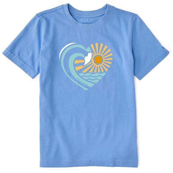 Life is Good Kids Crusher Waveheart Tee Shirt 81148