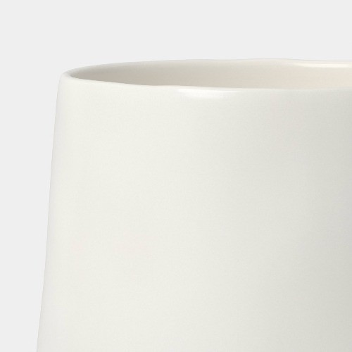 Aralia White Ceramic Utensil Holder Cream