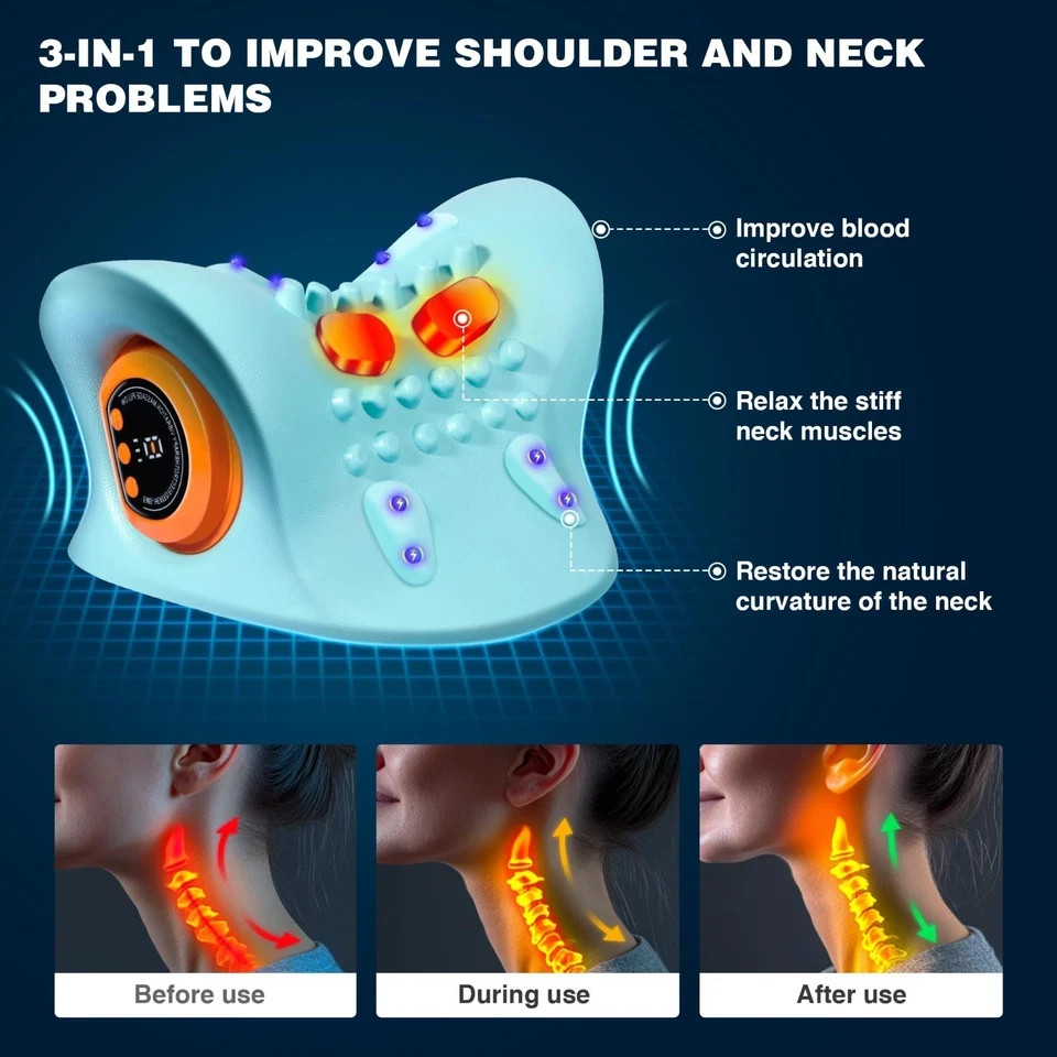 Hugterra Massager, 2025 New massage Neck Massager Relaxation deep tissue pillow