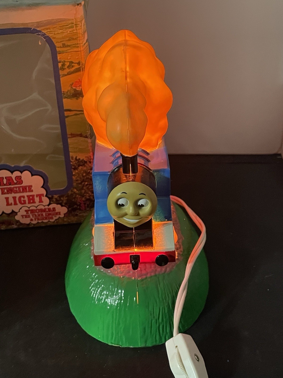 Thomas the Train Night Light Lamp Vintage 1992 Portable Tank Engine W/ Box
