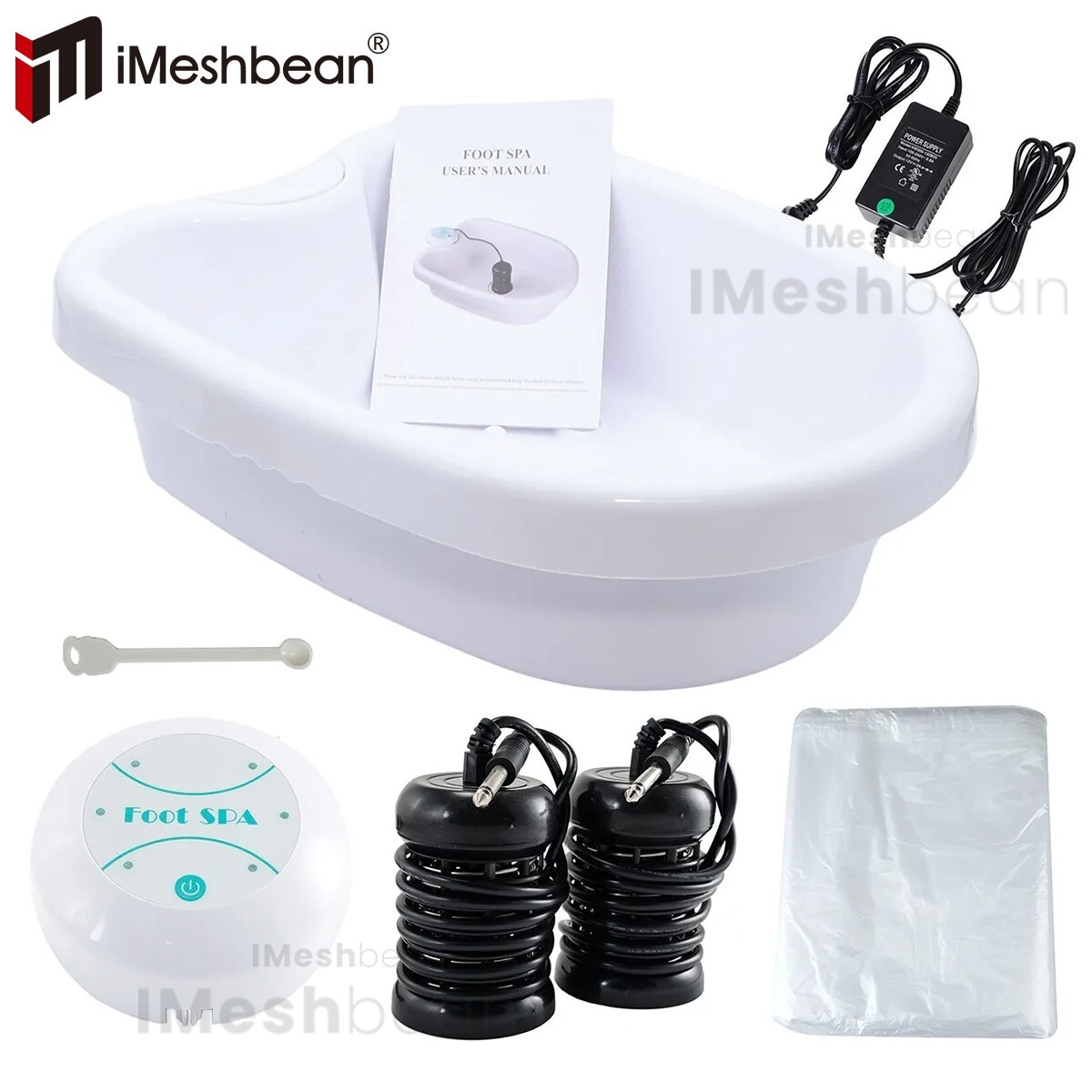Ionic Foot Bath Detox Machine Ion Metal Spa Cleanse System w/Tub 140 Liners Arra