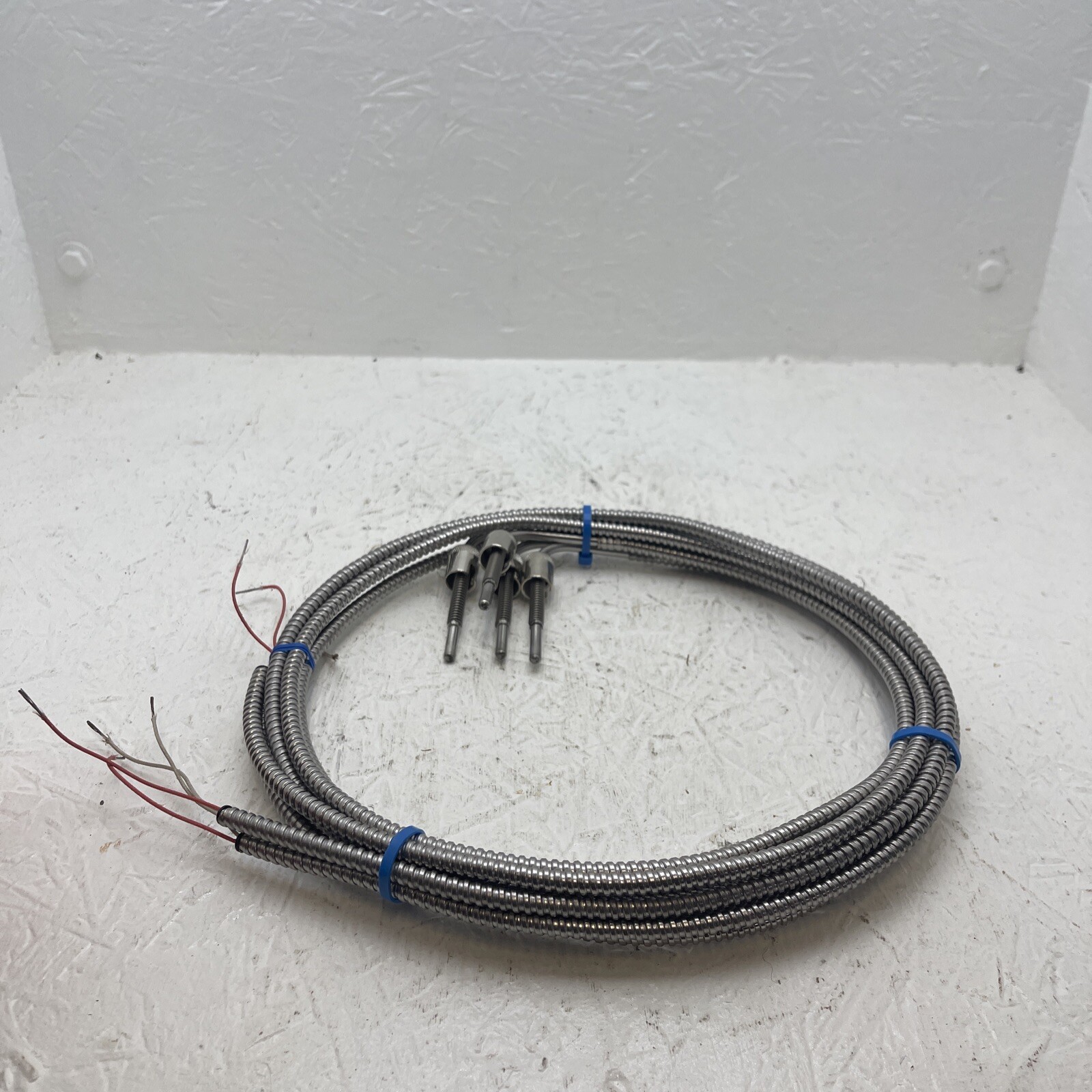 (Qty. 4) 90 Degree Bent Thermocouple Spring Loaded and RTD Sensor w/4' Cable