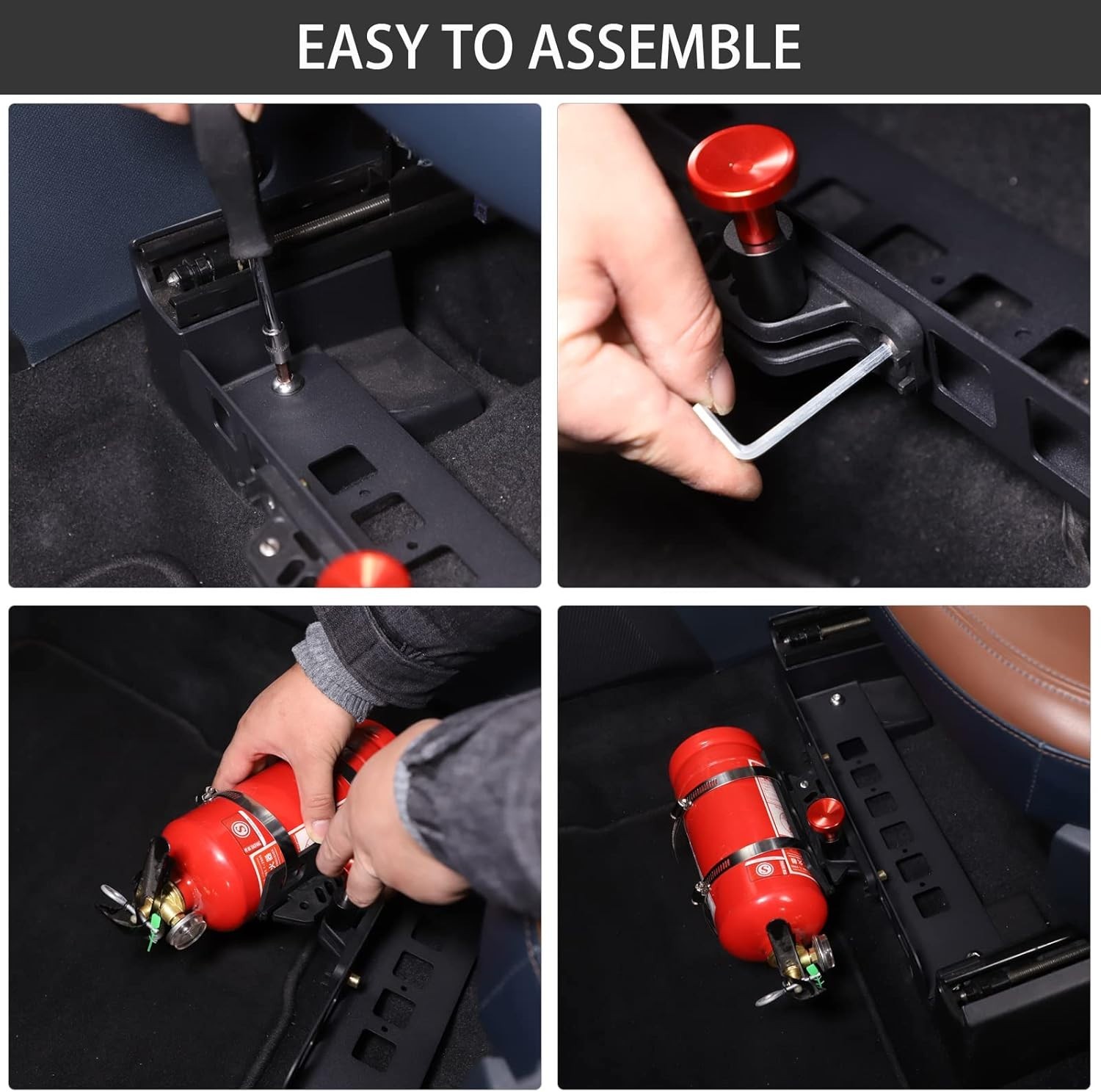 Ford Maverick Fire Extinguisher Bracket - Under Seat Quick Release Mount
