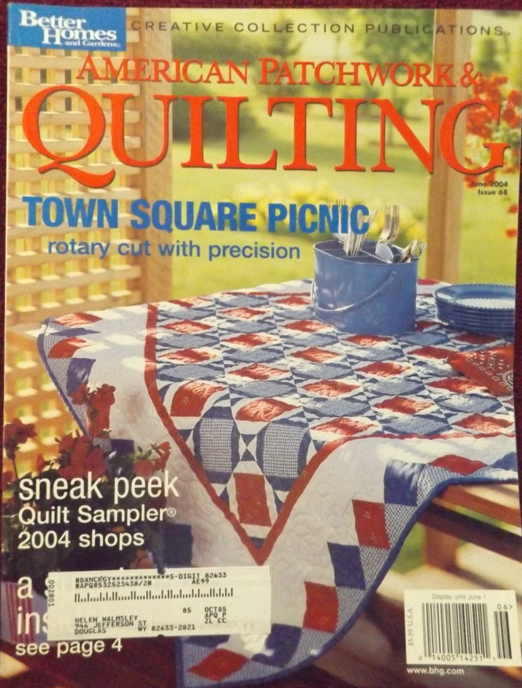American Patchwork & Quilting June 2004 Issue 68
