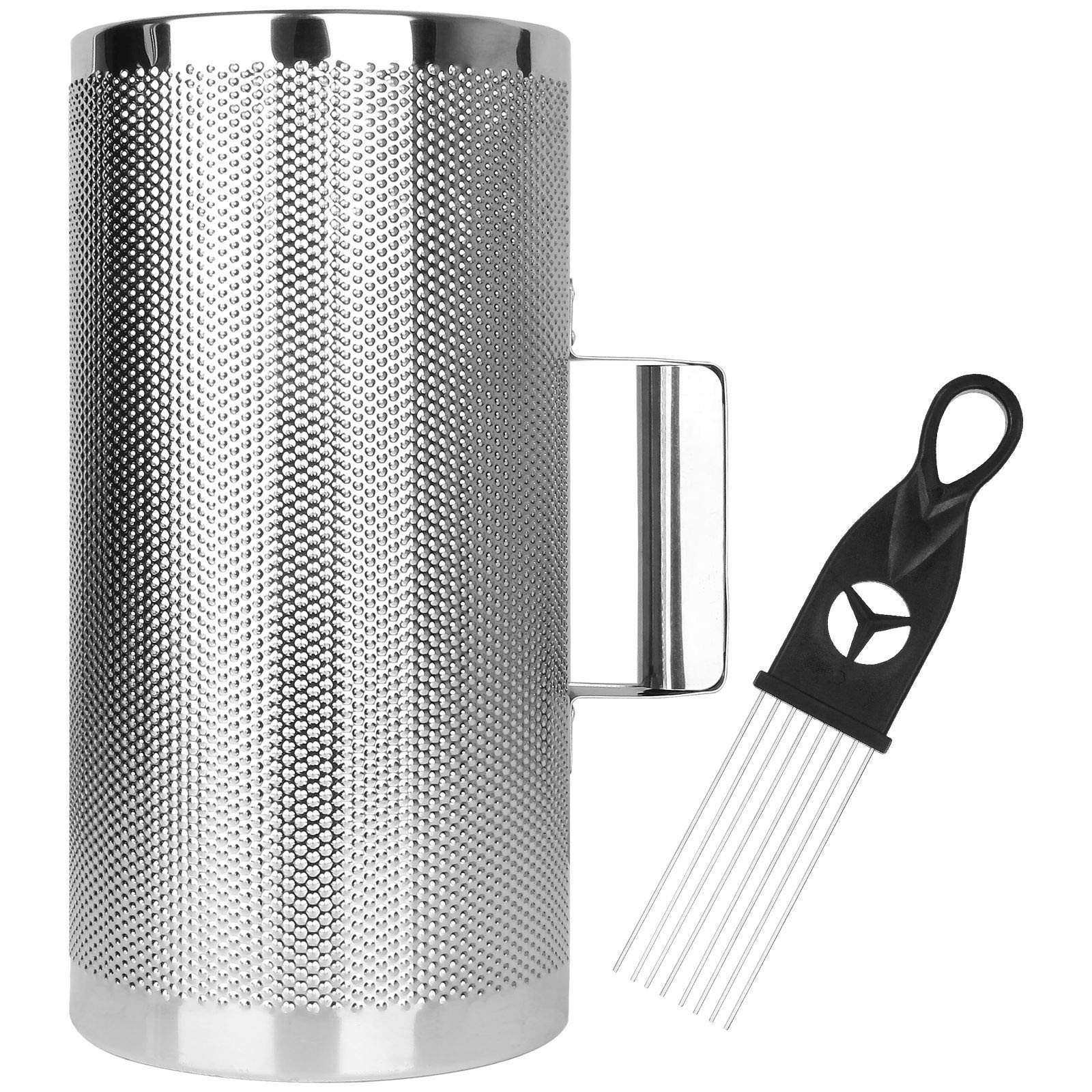 12" x 6" Stainless Steel Guiro Instrument Latin Percussion Metal Silver,Black