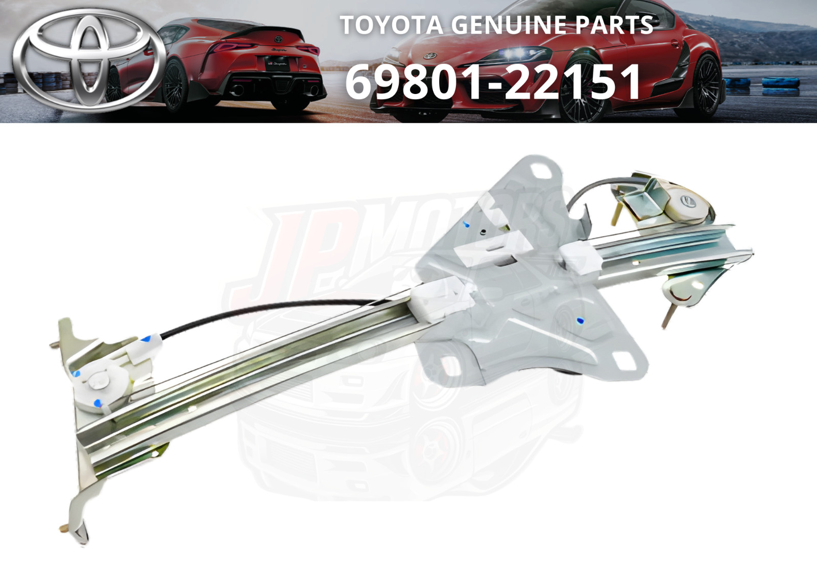 TOYOTA Genuine CHASER MARK II JZX90 GX90 RH Front Window Regulator 69801-22151