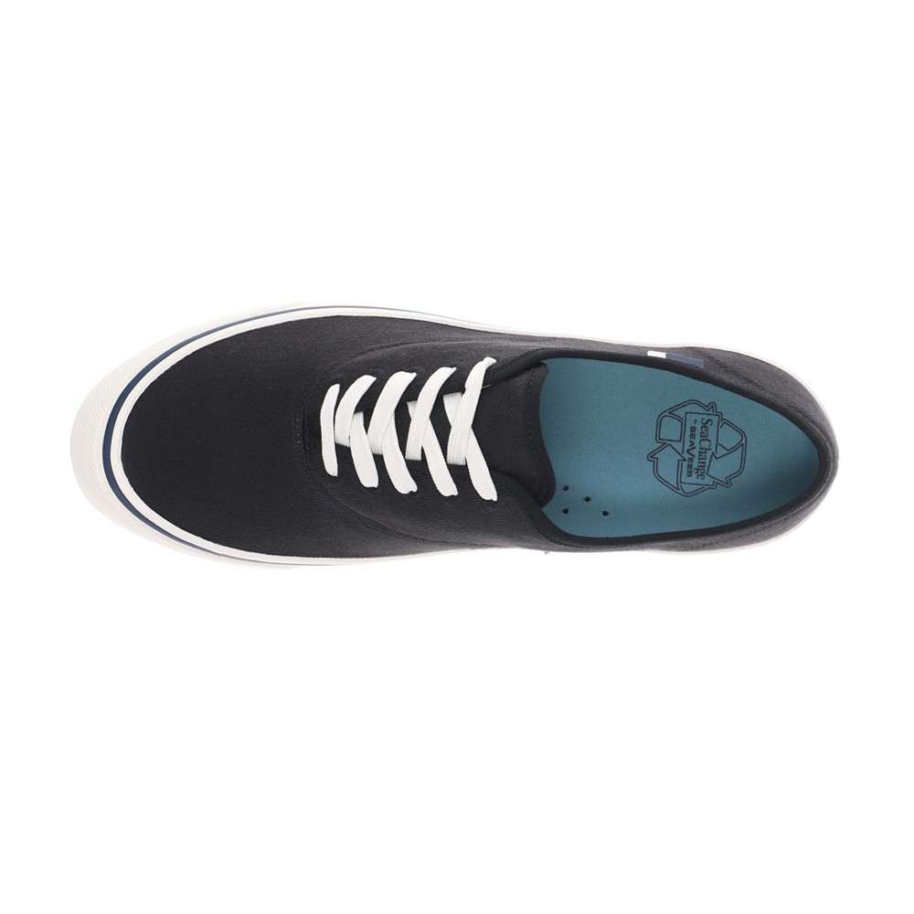 SeaVees Seachange Cvo Lace Up Mens Black Sneakers Casual Shoes MSCVC23SCV-BLK