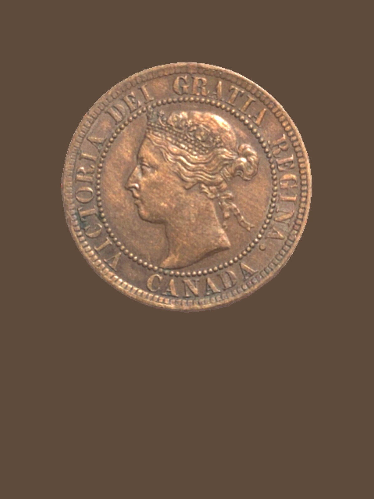 1893 Canada One Cent Coin - XF/AU