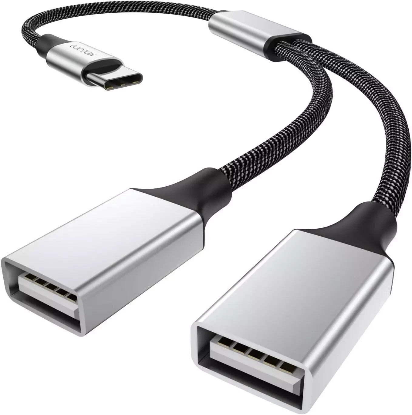 USB C To Dual USB Female Adapter Type C To Dual USB Splitter USB C To Double USB