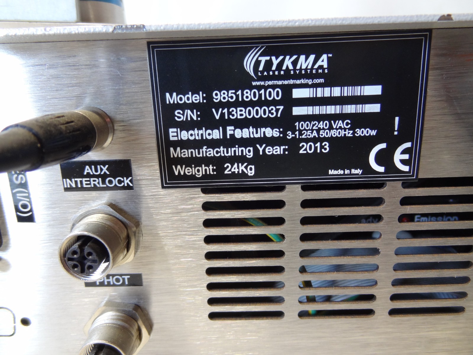 Tykma Laser System 985180100, 703692712