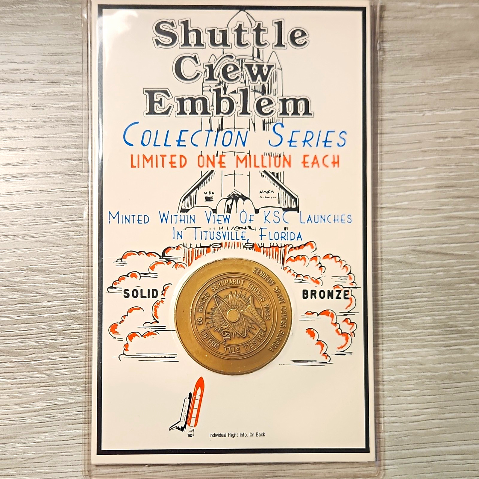 Shuttle Crew Emblem Collection Series STS-94 Columbia 1997 Bronze Coin