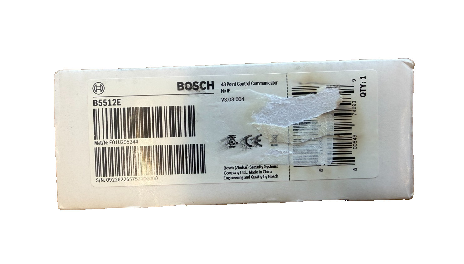 Bosch B5512E 48-point intrusion control panel