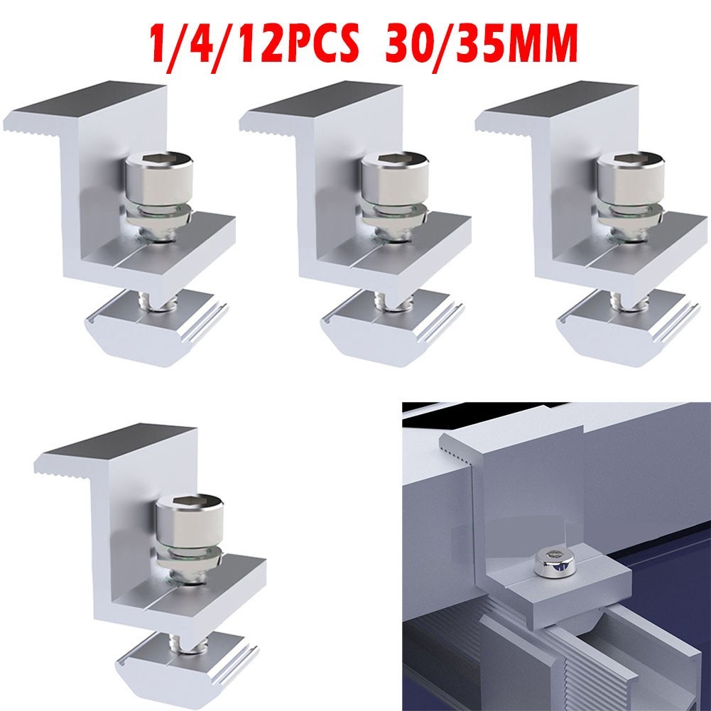 Solar/End Clamp Adjustable Solar Panel Bracket Clamps Wide Photovoltaic Supports