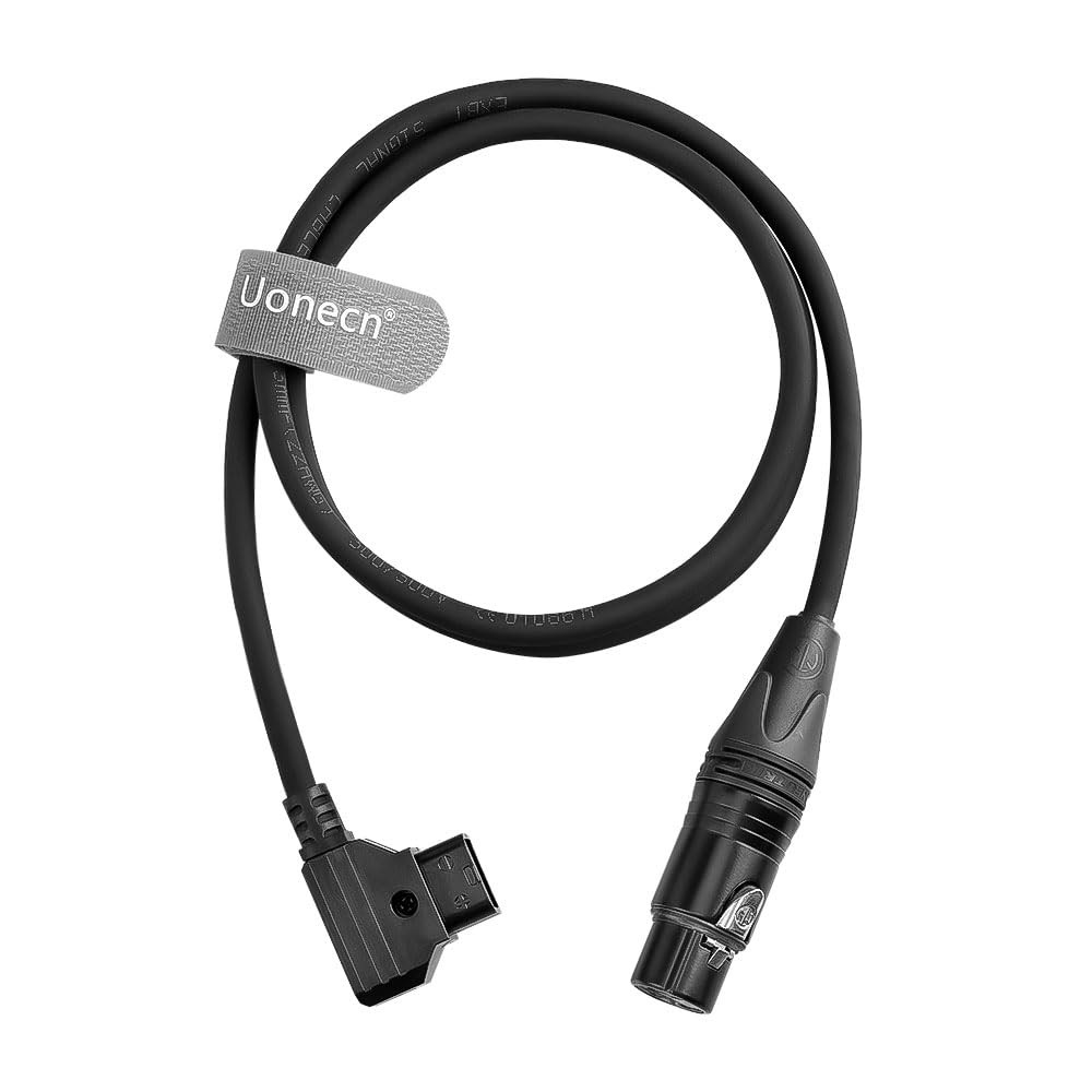 DTap To XLR 3 Pin Female Power Cable For RC 120B LED Video Light 1M