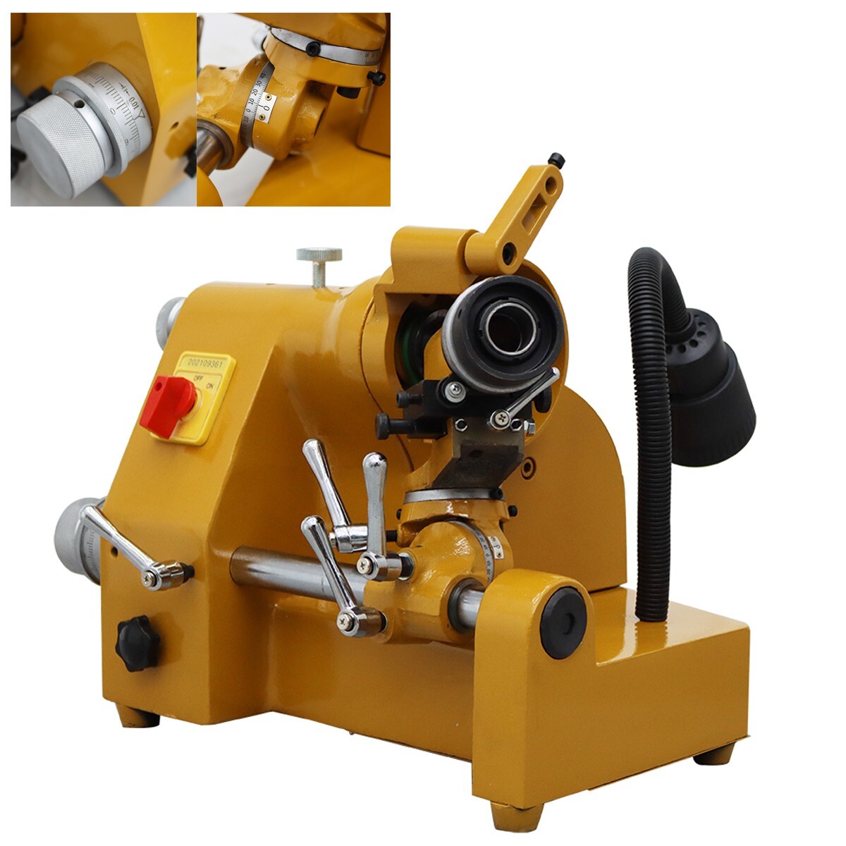 220V R8 Collets Drill Bit/End Mill Sharpener Universal Cutter Grinder 0.15"-0.5"