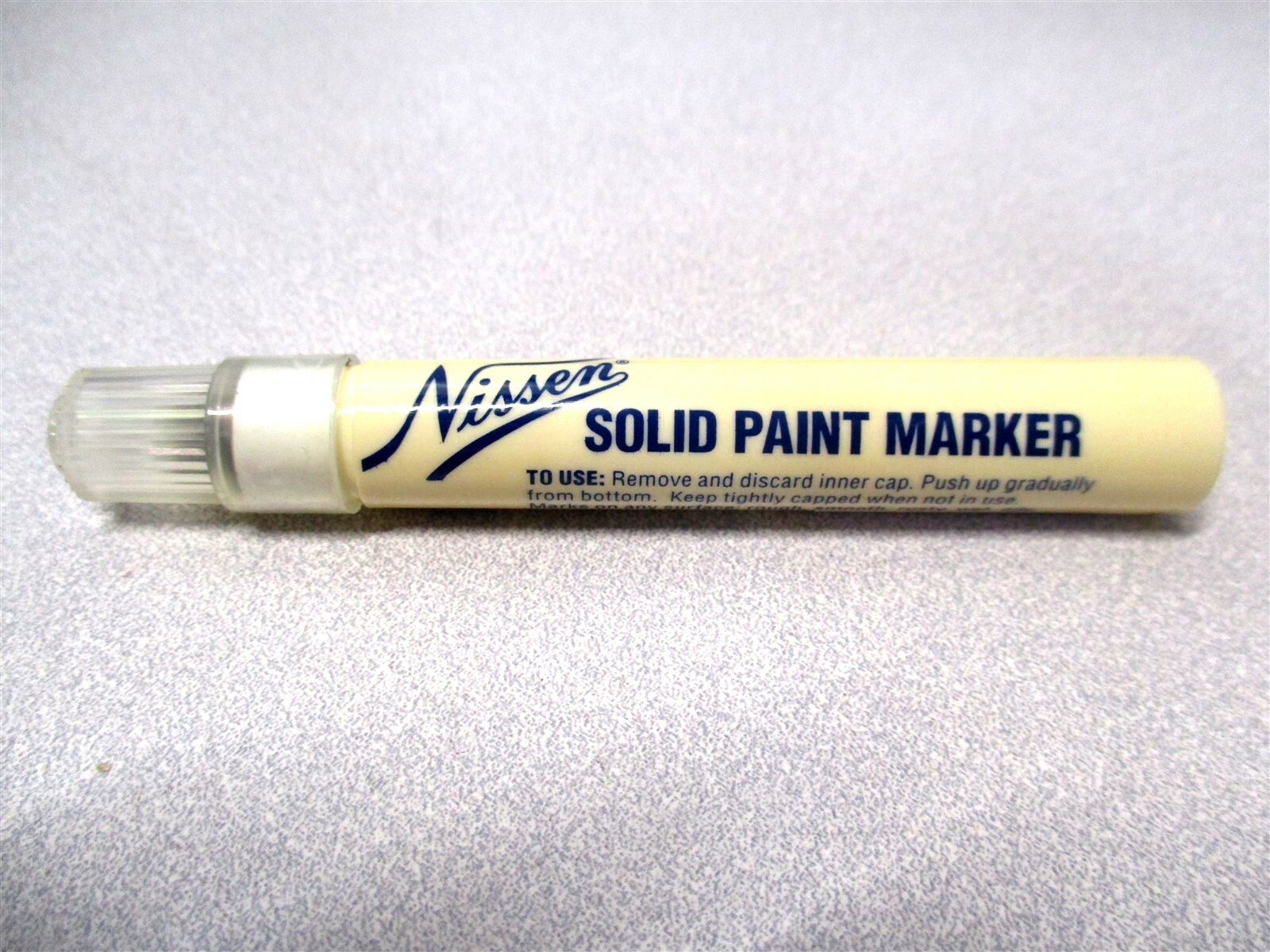 Nissen (00302) 5/16" Medium Bullet Tip Black Solid Marker Paint Crayon - 2 QTY